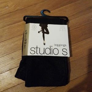 Black Denium Leggings